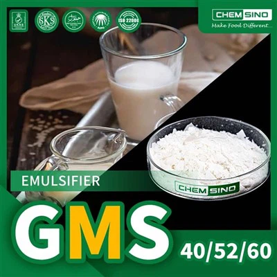 Cel mai bine vândut glicerol monostearat GMS 52 pulbere CAS Nr.31566-31-1
