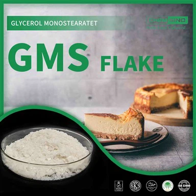 Popular Food Emulsifiers Glyceryl Monostearate GMS Flakes CAS NO. 31566-31-1